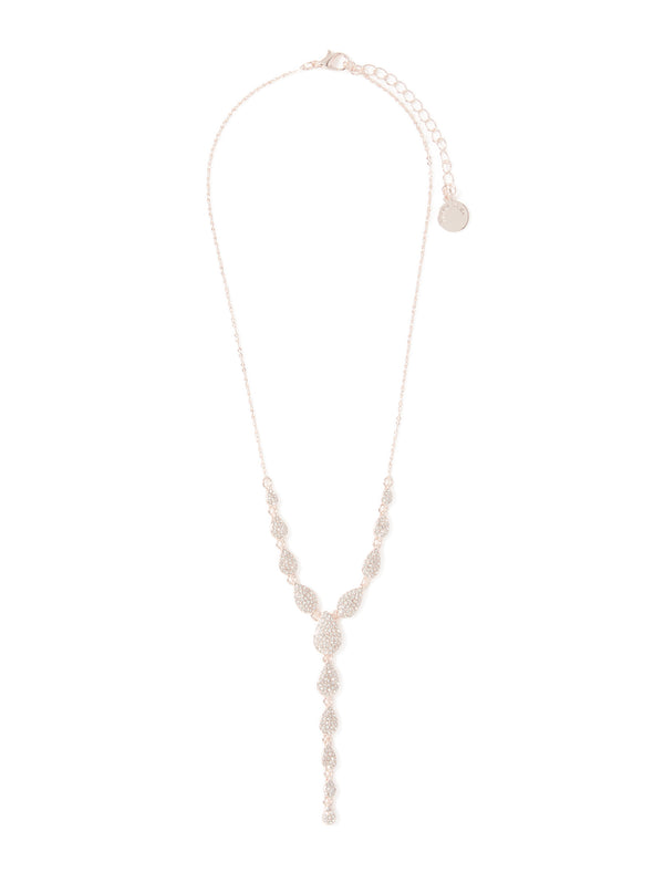 Perrie Pave Drop Necklace Forever New