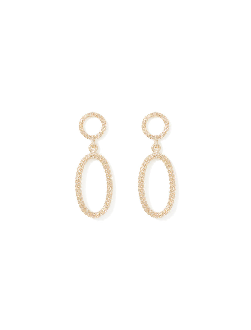 Felicity Fine Texture Drop Earrings Forever New