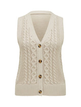 Sofia Cable Knit Waistcoat Forever New