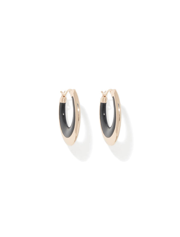 Callie Curve Enamel Earrings Forever New