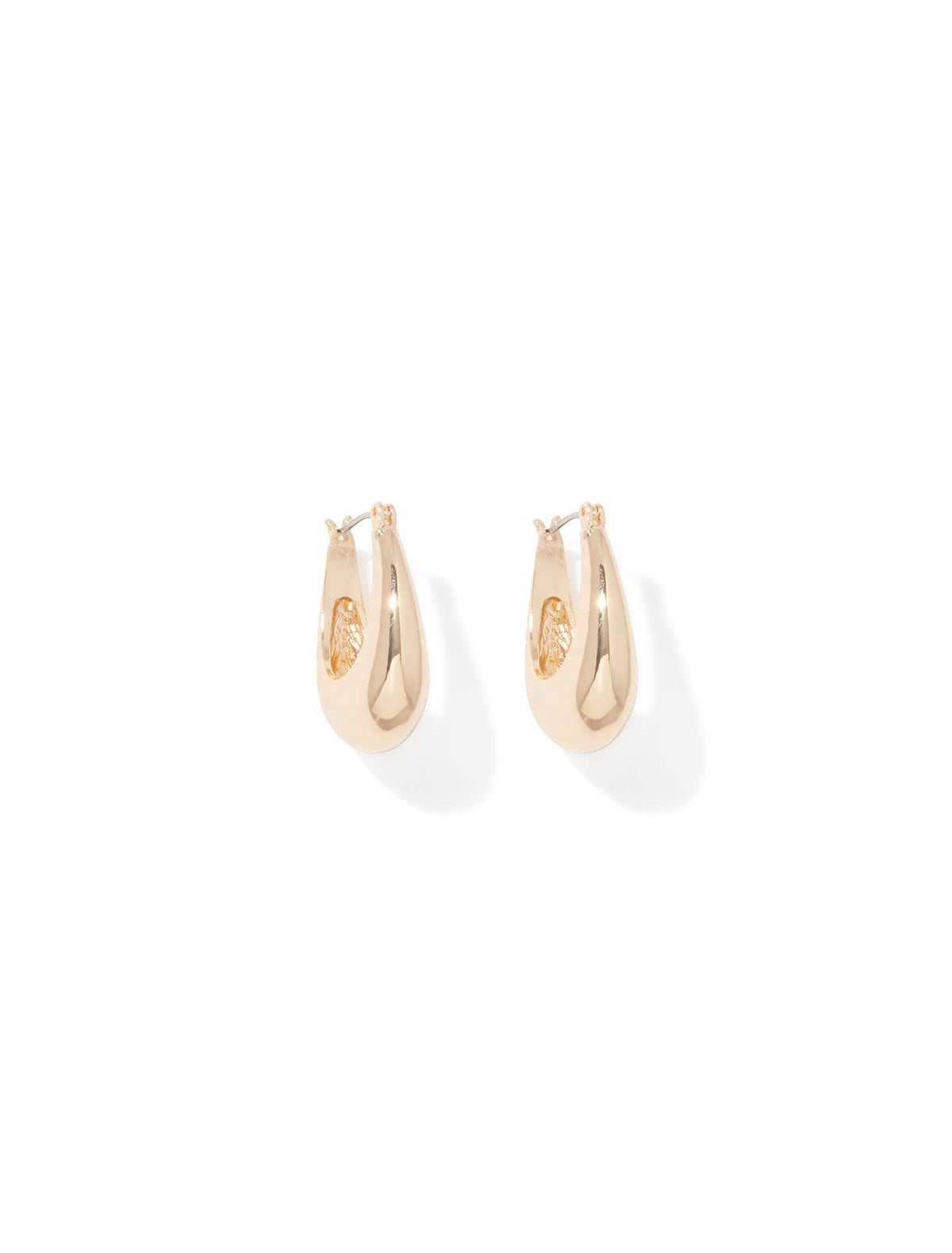 Rudie Curve Drop Earrings Gold Plated | Forever New