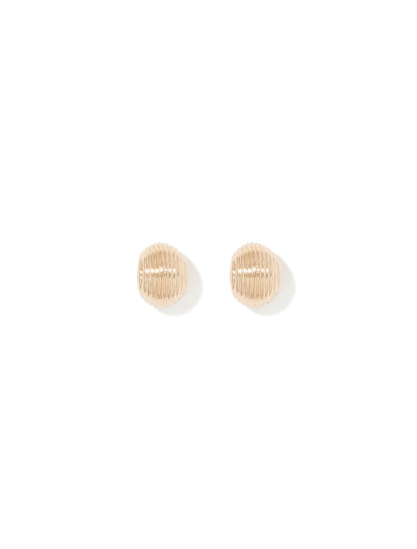 Percy Panel Small Stud Earrings Forever New