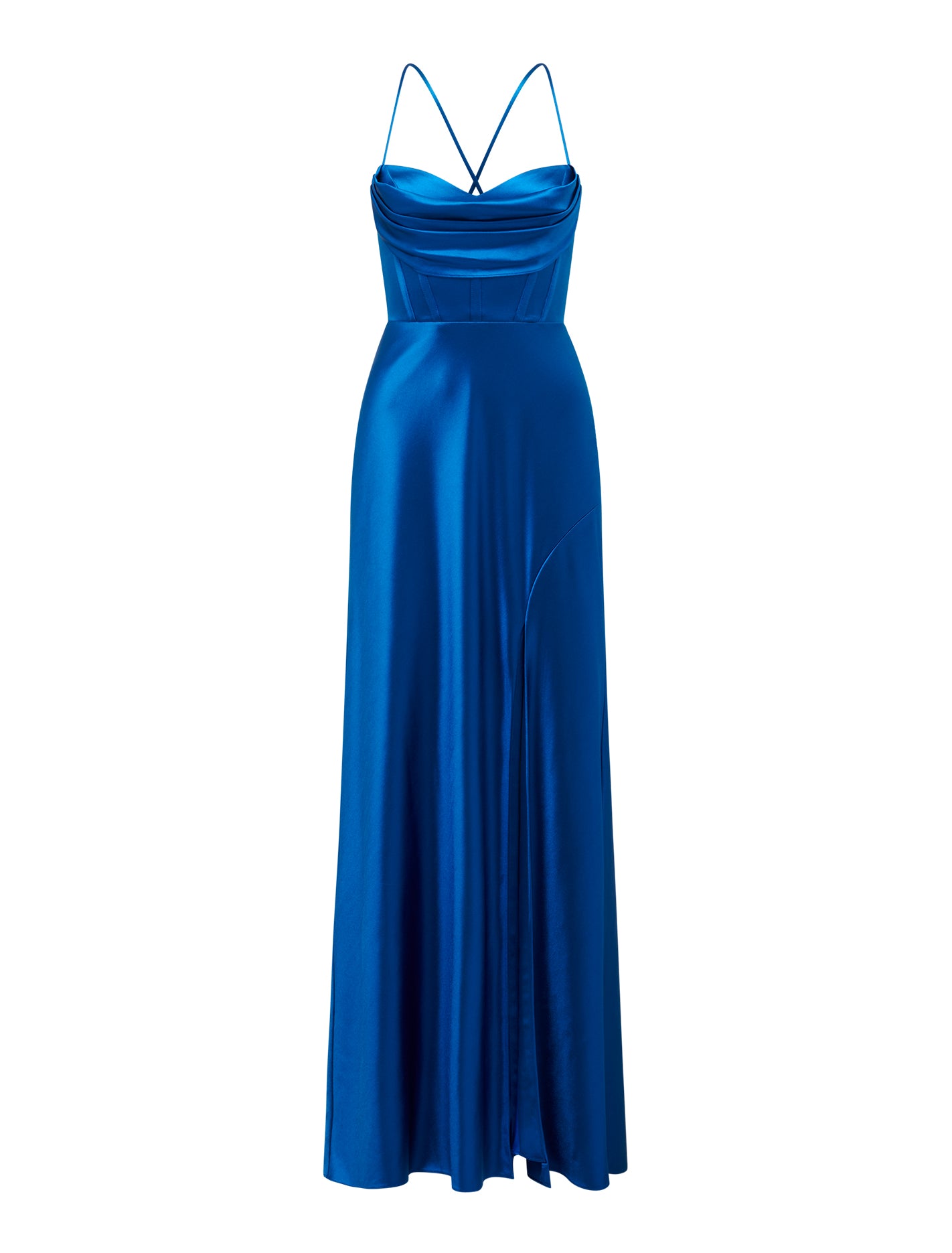 Luna Corset Satin Maxi Dress Forever New