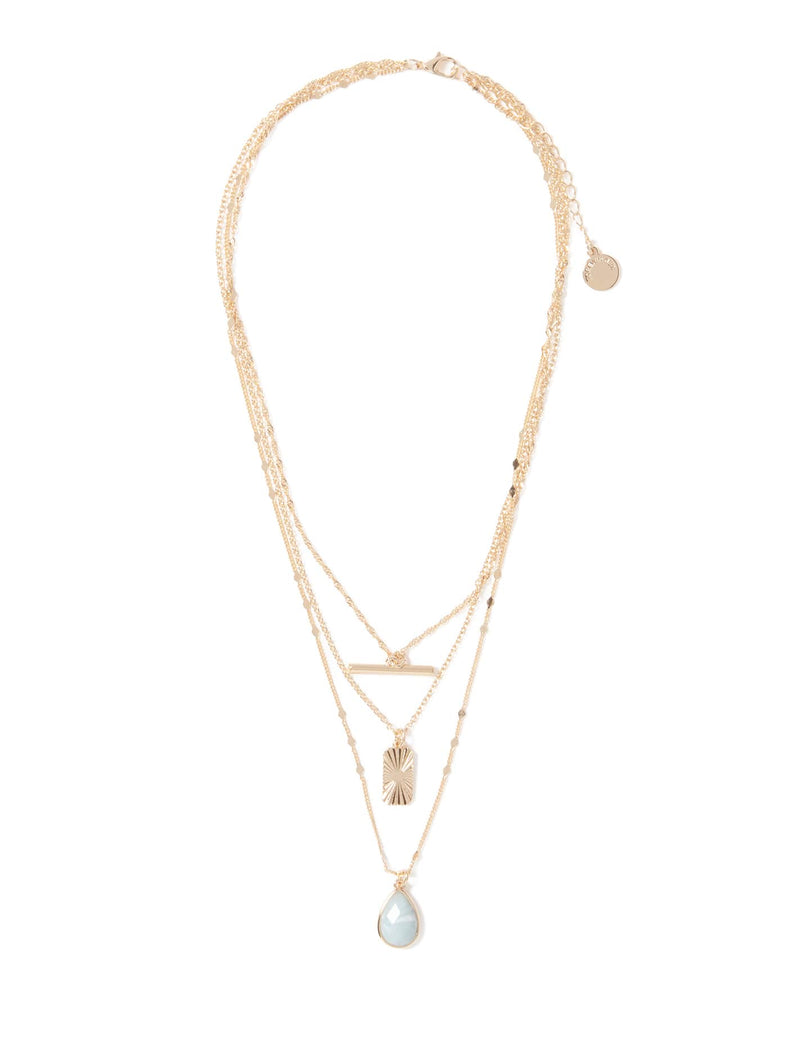 Suri Stone Layered Necklace Forever New