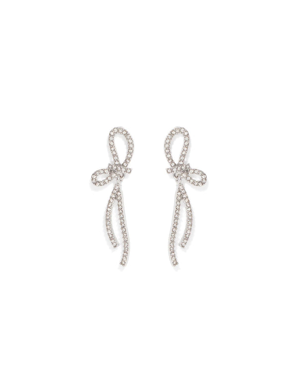 Dahlia Dainty Bow Drop Earrings Forever New