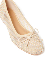 Josefine Diamante Mesh Flat Ballet Pump Forever New