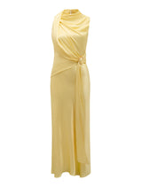 Cassie Satin Draped Midi Dress Forever New