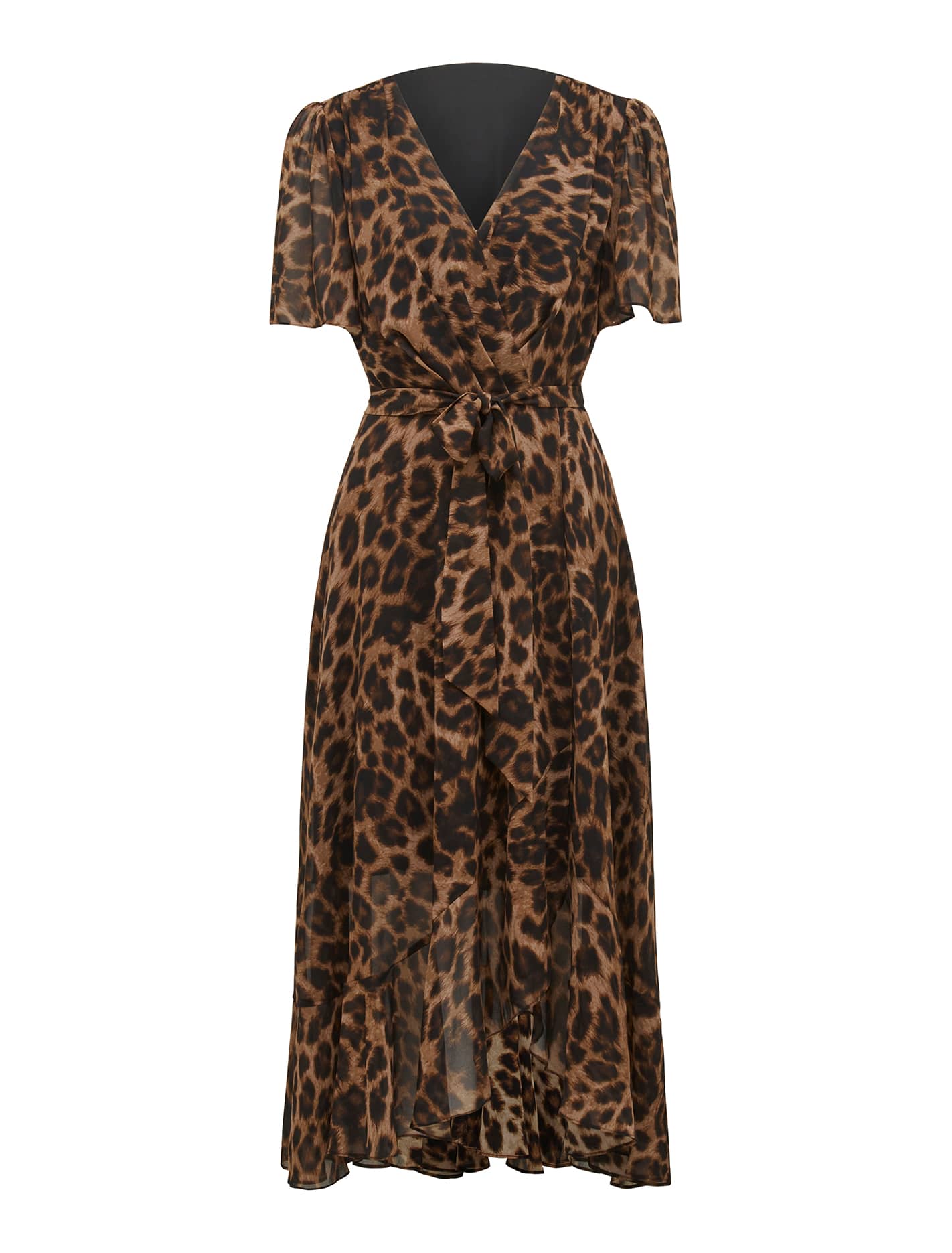 Olivia Printed Wrap Midi Dress Forever New