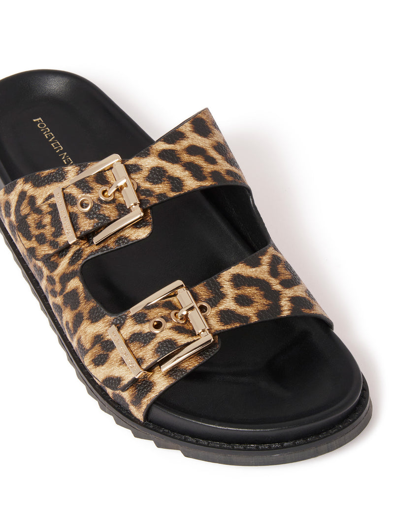 Zanah Buckle Flat Slide Forever New