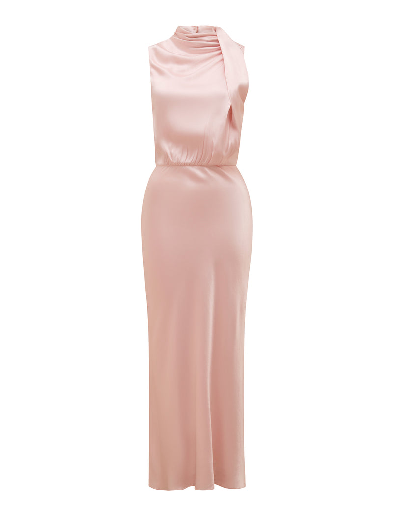 Sienna High Neck Satin Maxi Dress Forever New