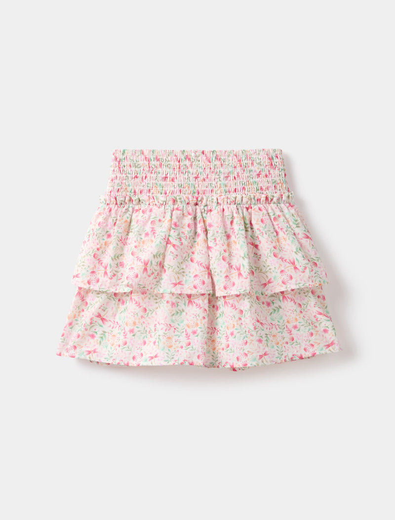 Billie Shirred Tiered Skirt Forever New