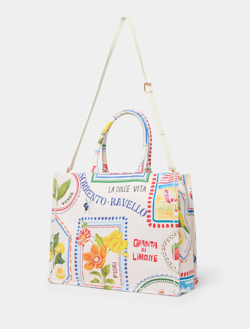 Amalfi Printed Tote Bag Forever New