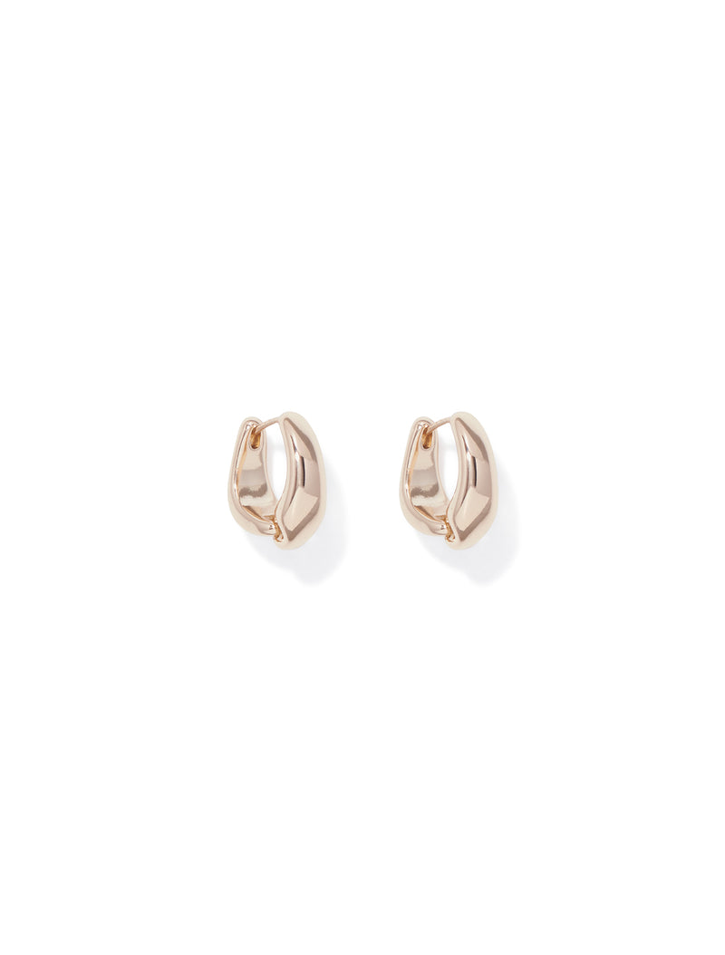 Kinsley Curve Hinge Hoop Earrings Forever New