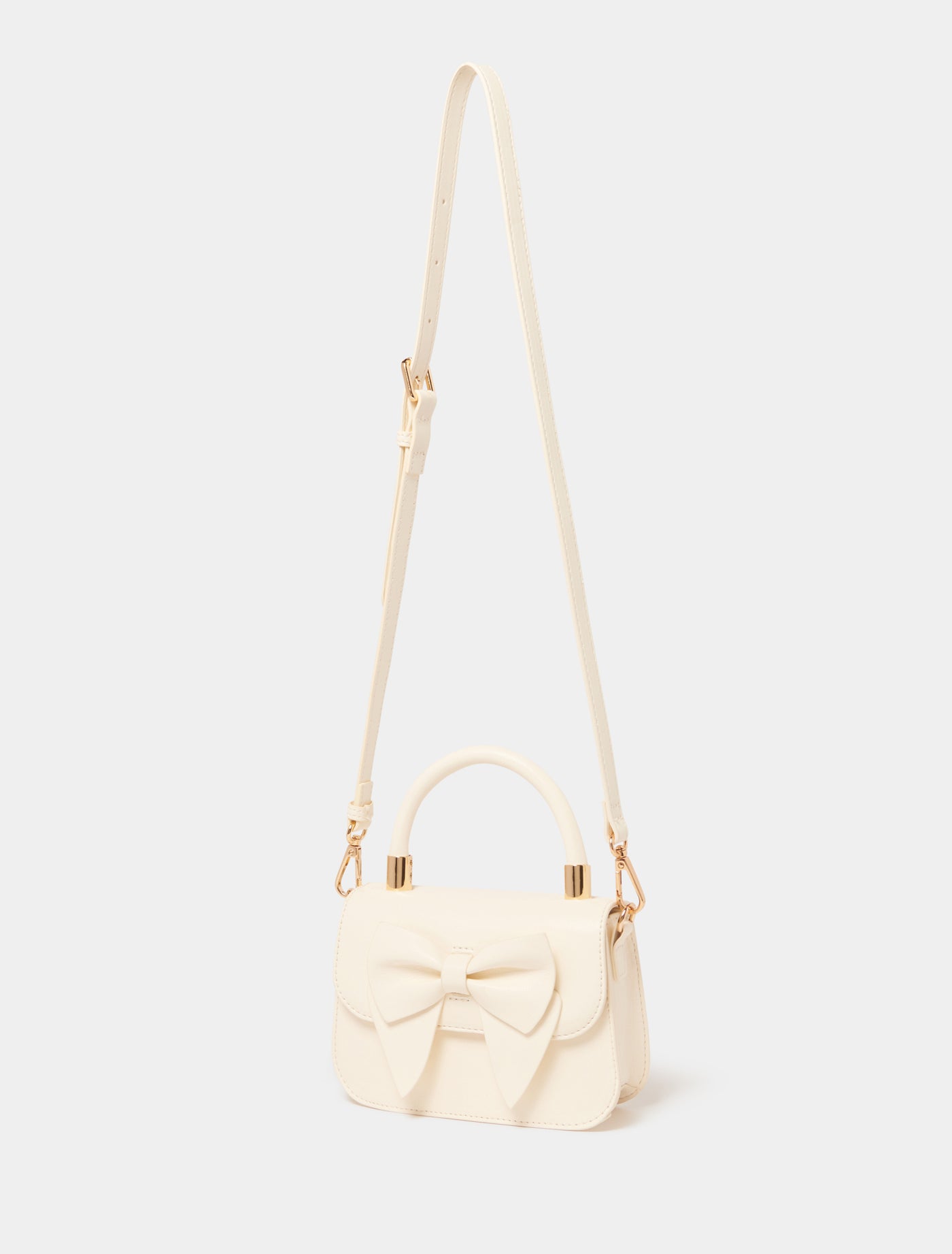 Liliana Bow Bag White Cloud Forever New