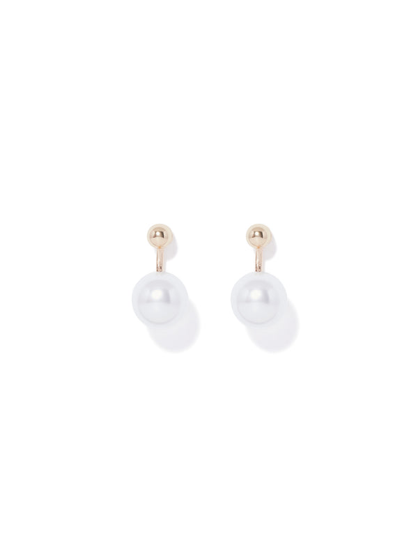 Zola Pearl Drop Front Back Earrings Forever New