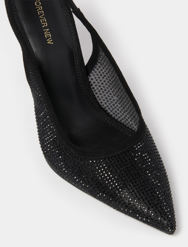 Emma Embellished Slingback Heel Forever New