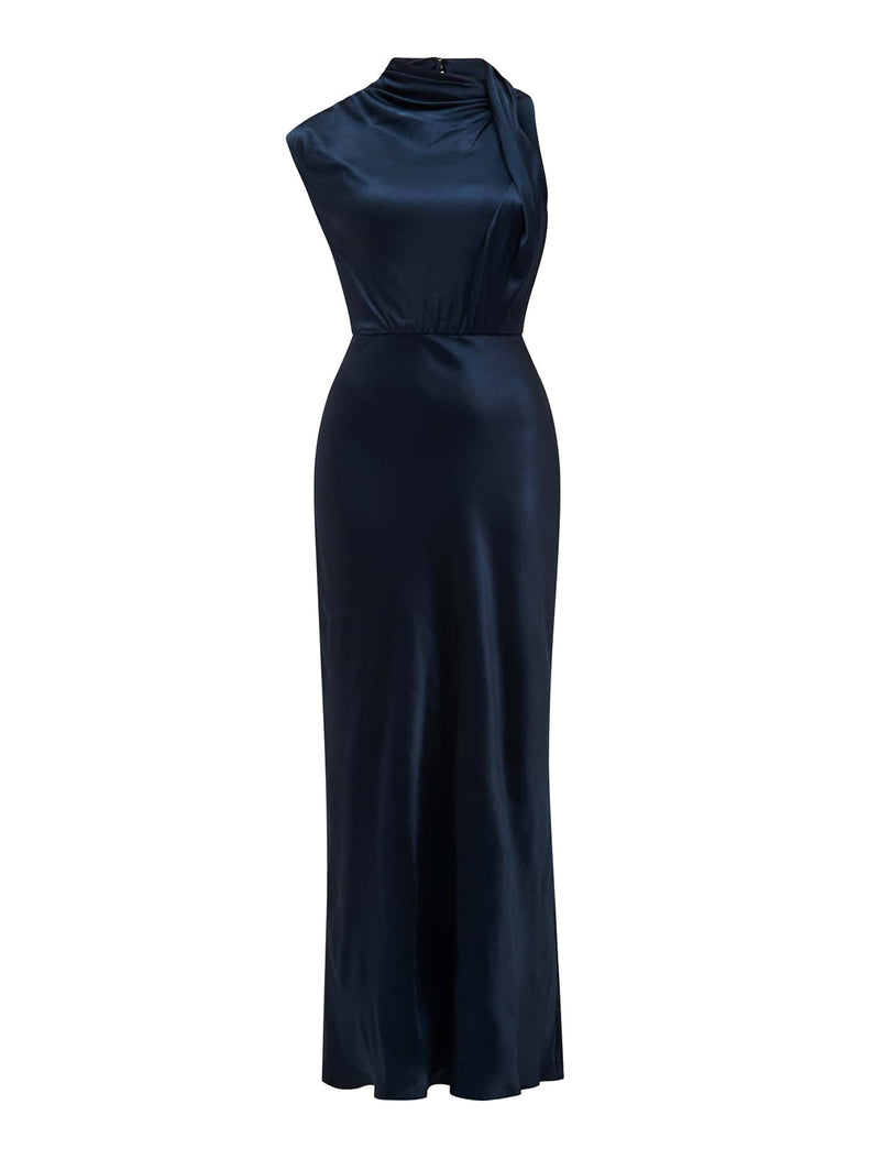 Sienna High Neck Satin Maxi Dress Forever New