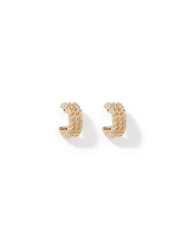 Zara Weave Hoop Earrings Forever New