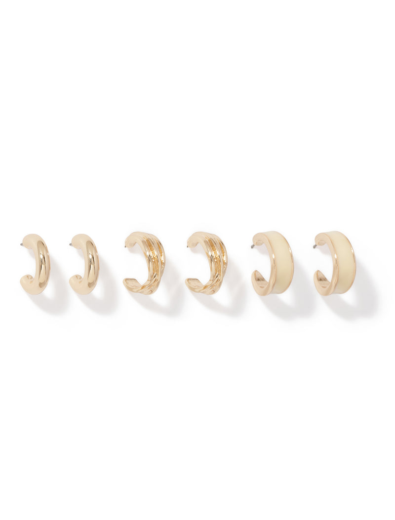 Lilith Mixed Hoop Earrings Multipack Forever New