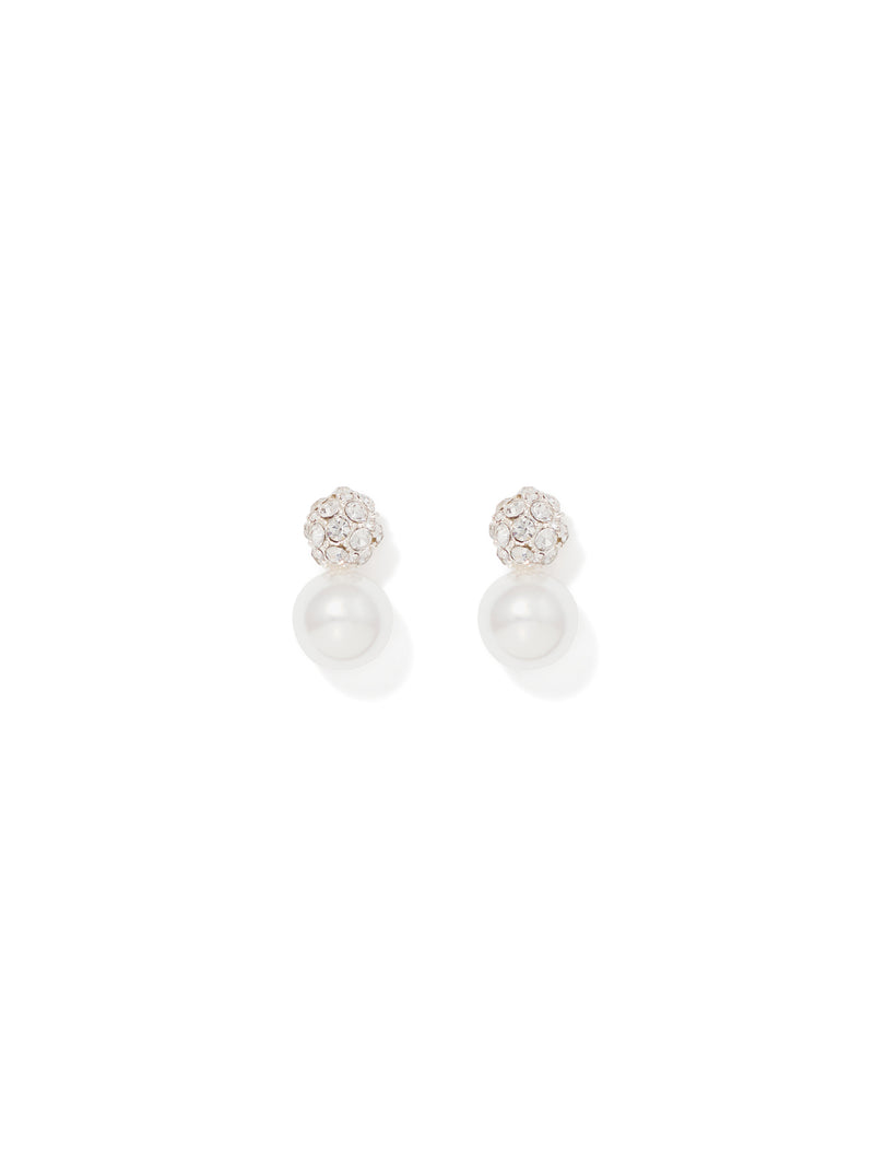 Sydney Pearl And Crystal Earrings Forever New