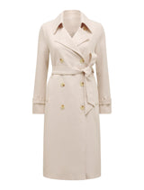 Leanne Petite Crepe Trench Coat Forever New