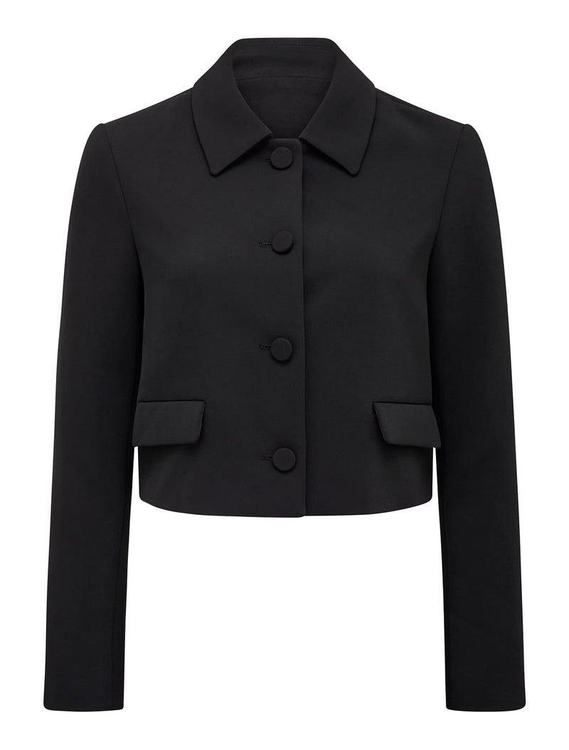 Tanya Cropped Top Collar Jacket Forever New