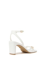 Ines Asymmetrical Strapping Detail Heel Sandal Forever New