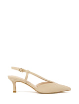 Jimena Vertical Strap Detail Slingback Heel Nude Forever New