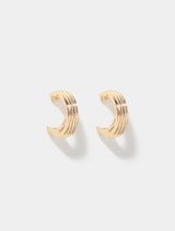 Signature Kai Panel Hoop Earrings Forever New