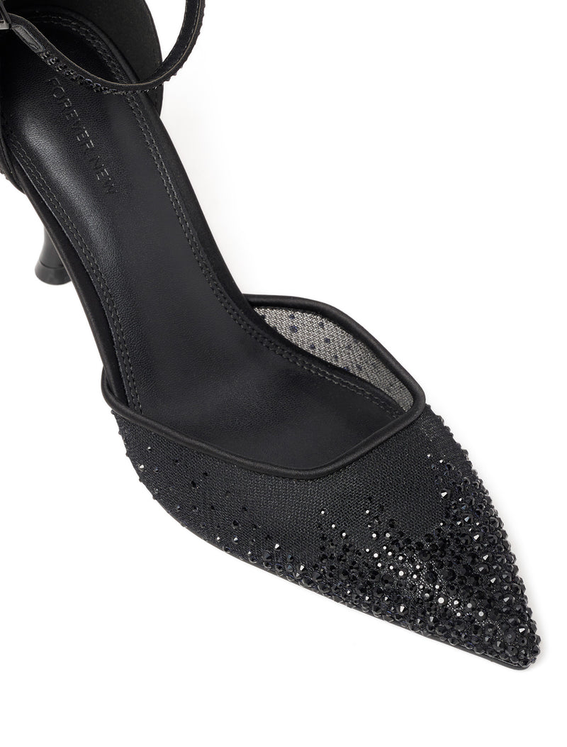 Evelyn Embellished Mesh Evening Heel Forever New