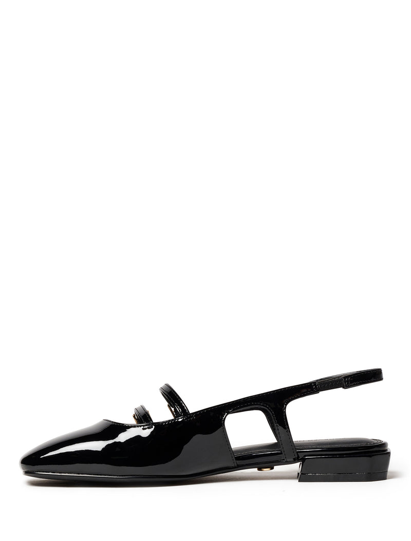 Faye Double Strap Slingback Flat Forever New