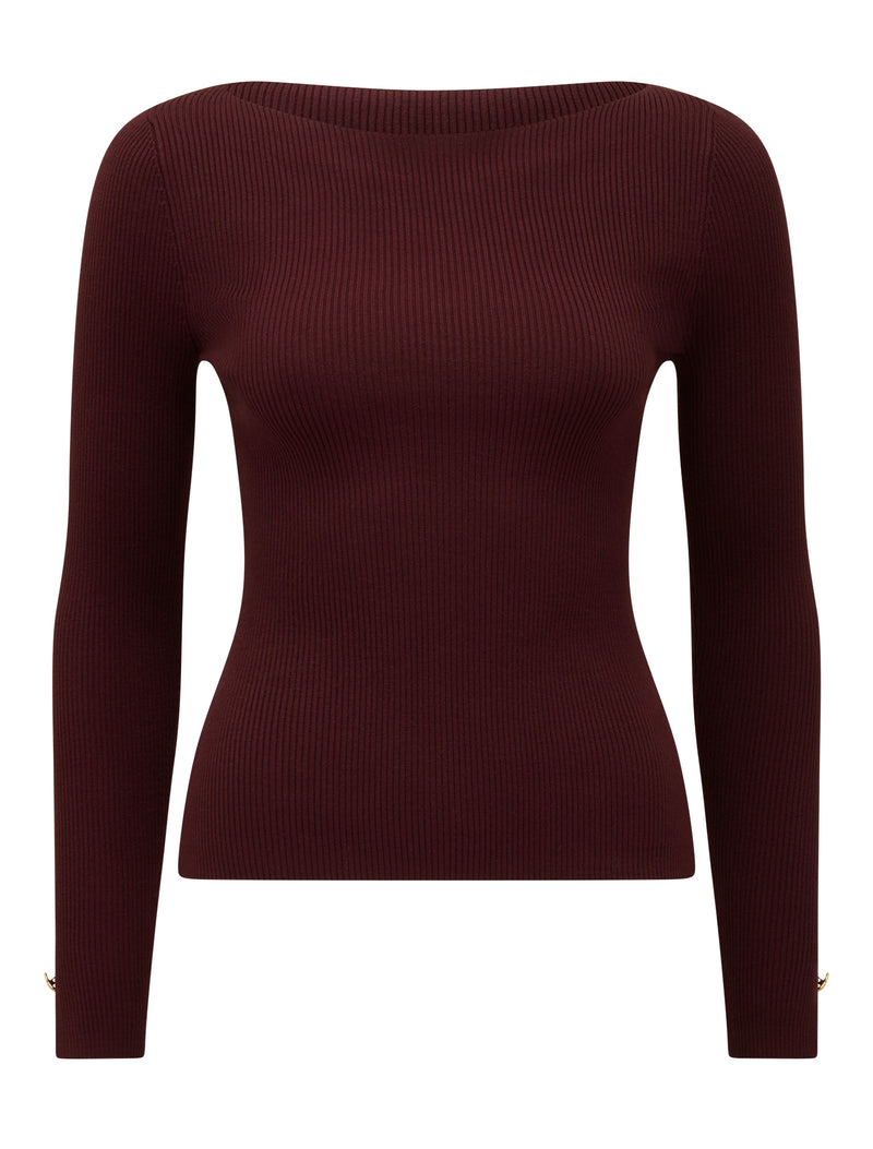 Alaia Knit Rib Top Forever New