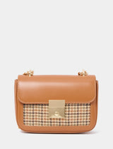 Chantel Check Chain Bag 0 Tan Houndstooth Forever New