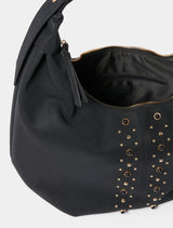 Sable Studded Hobo Bag Forever New