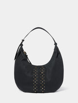 Sable Studded Hobo Bag Forever New