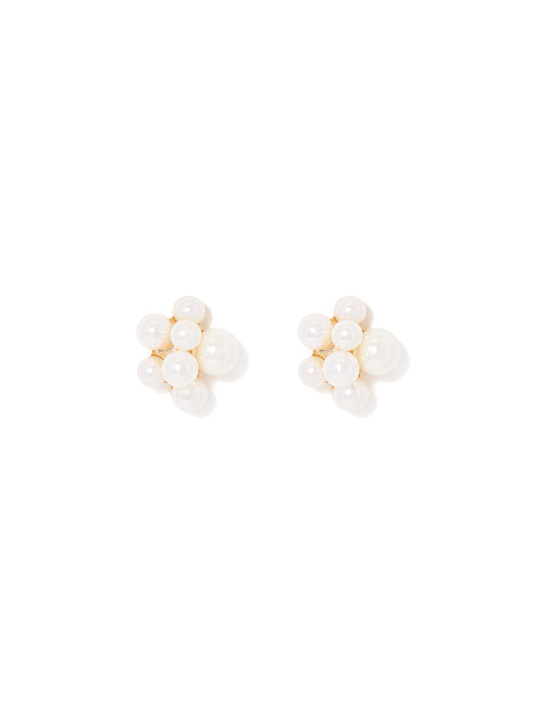 Kira Pearl Cluster Earrings Forever New