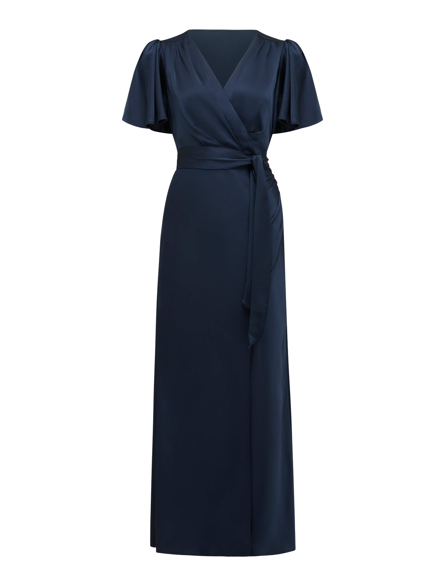 Chelsea Flutter Sleeve Satin Maxi Dress Forever New