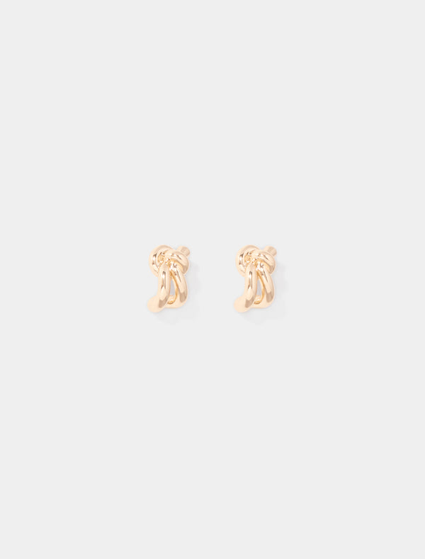 Esther Knot Small Earrings 0 Gold Forever New