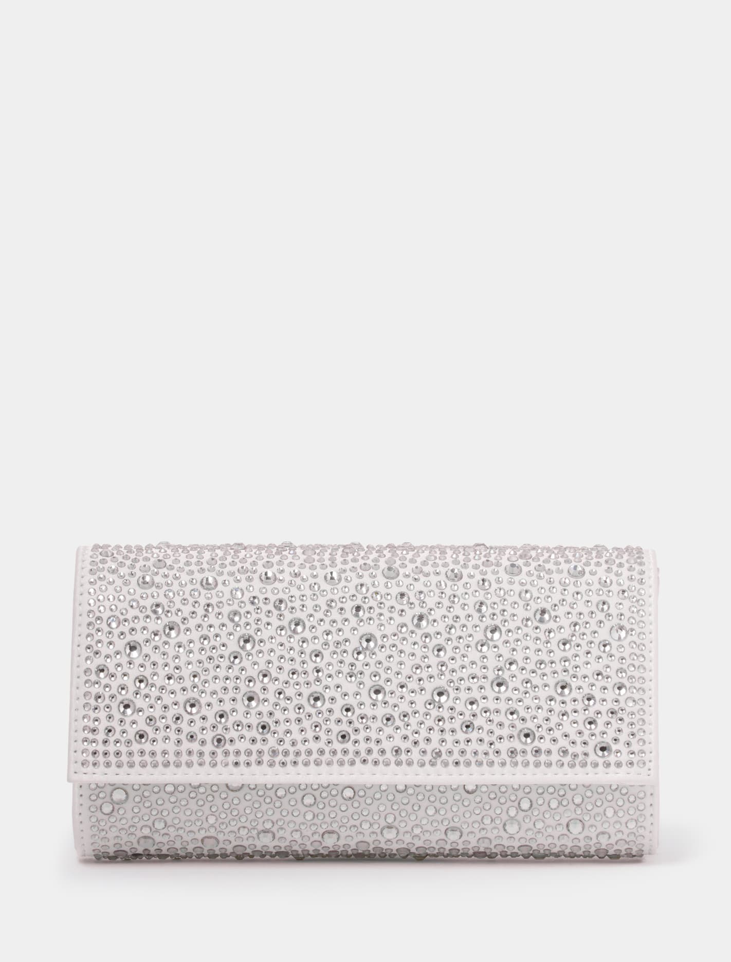 Fallon Foldover Clutch 0 Silver Forever New