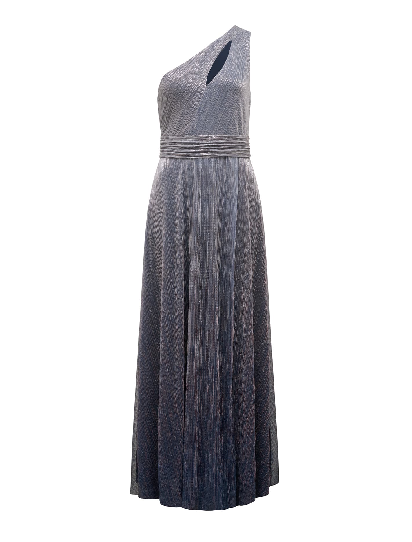 Billie Asymm Plisse Midi Dress Forever New