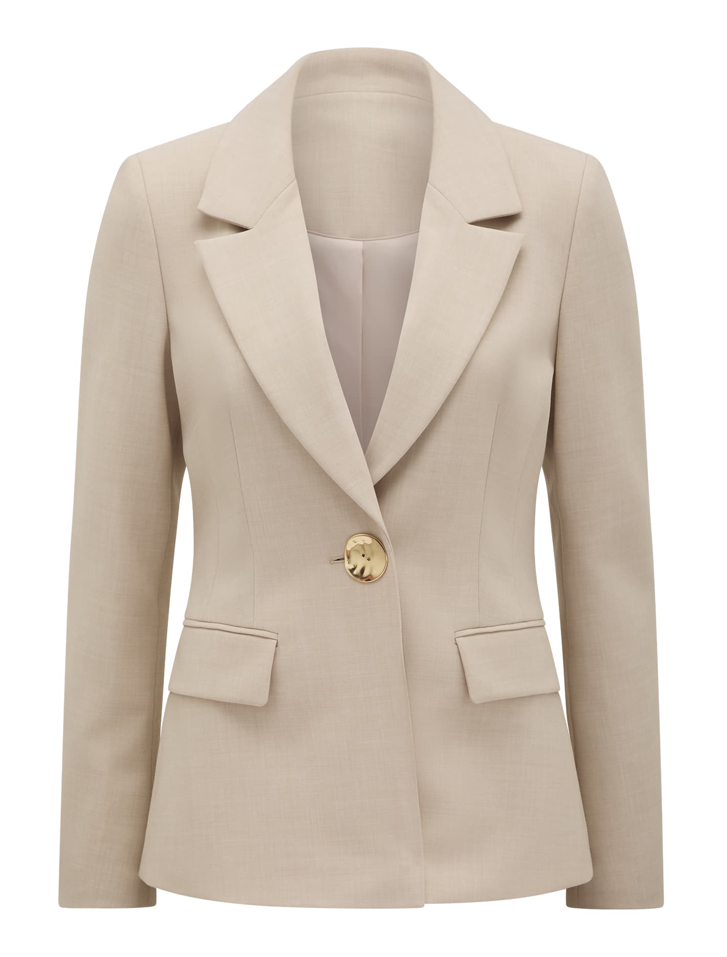 Lulu Gold Button Blazer Forever New