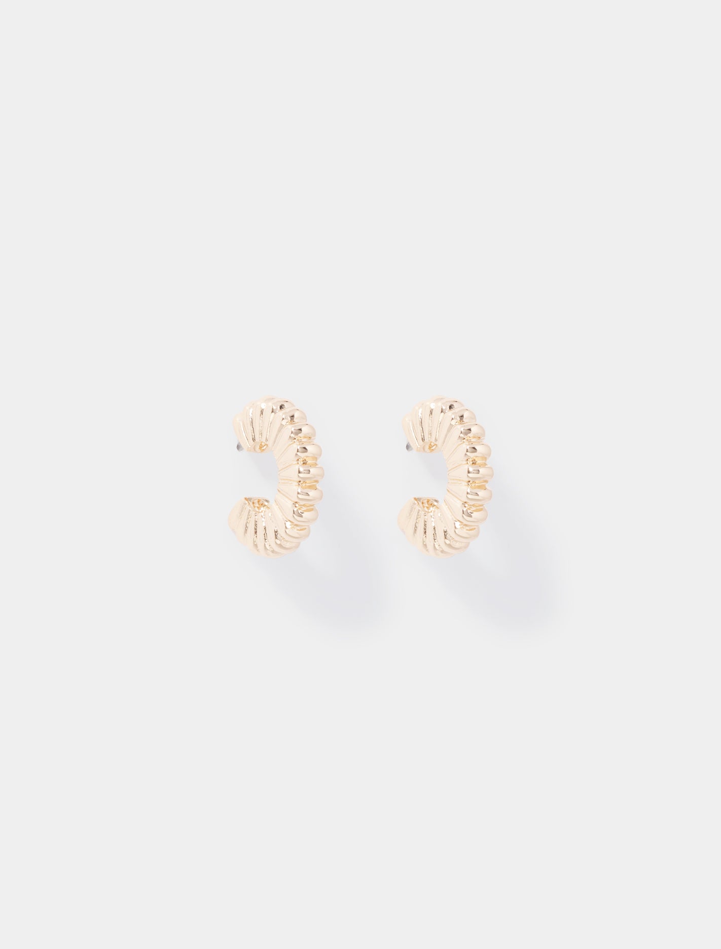 Signature Felicity Panel Hoop Earrings 0 Gold Forever New