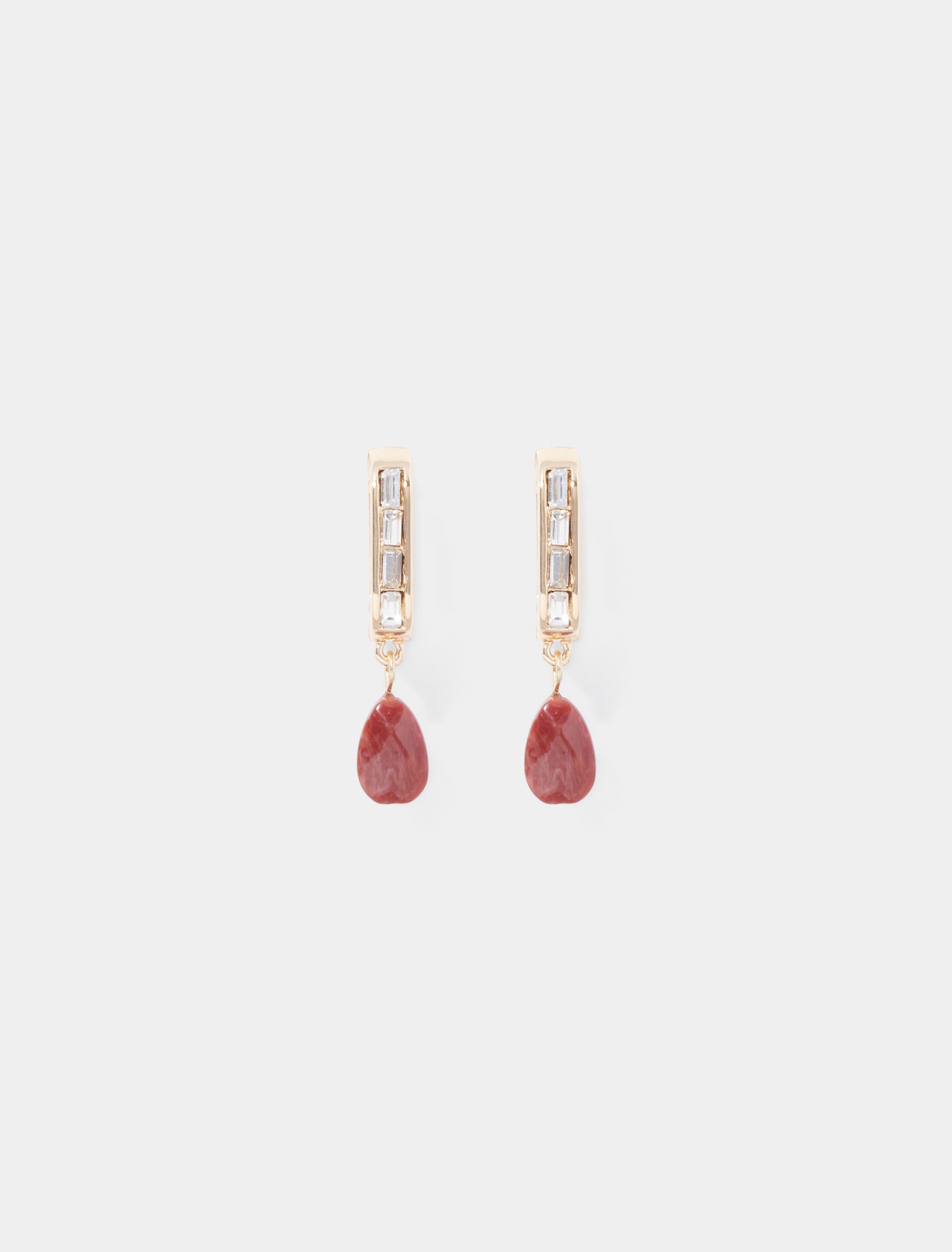 Signature Toni Teardrop Earrings 0 Gold Wine Forever New