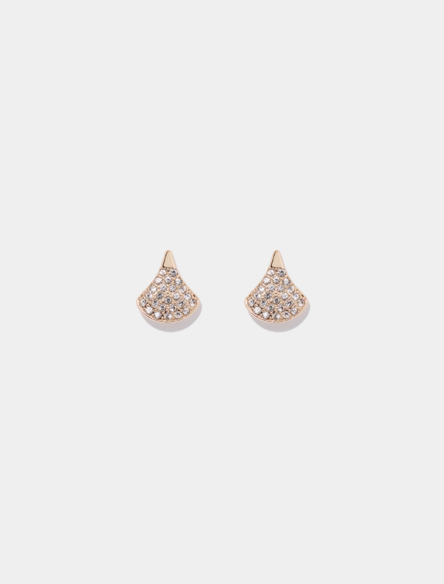 Gemma Stone Fan Earrings 0 Gold Crystal Forever New