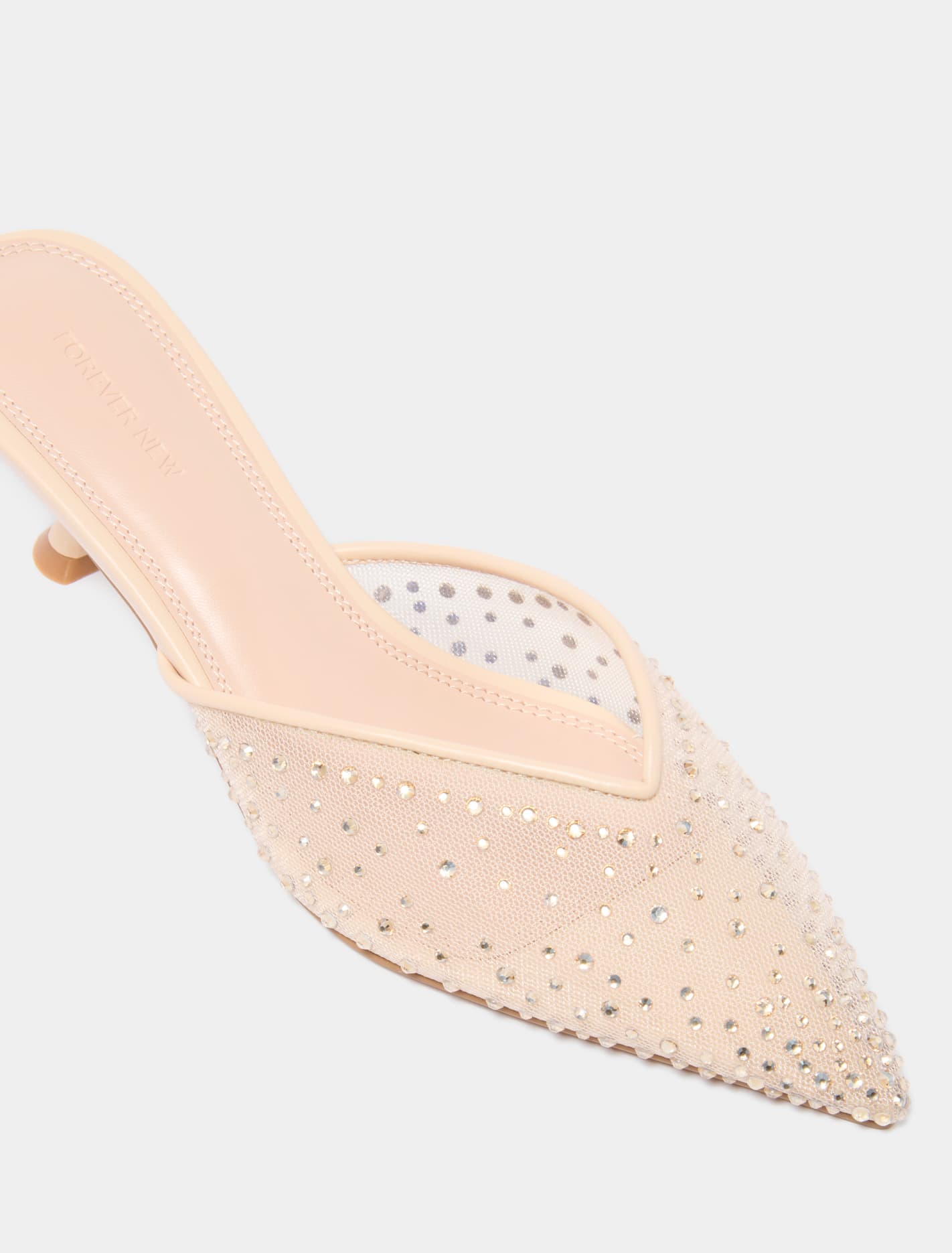 Danica Diamante Mesh Mule Heel Forever New