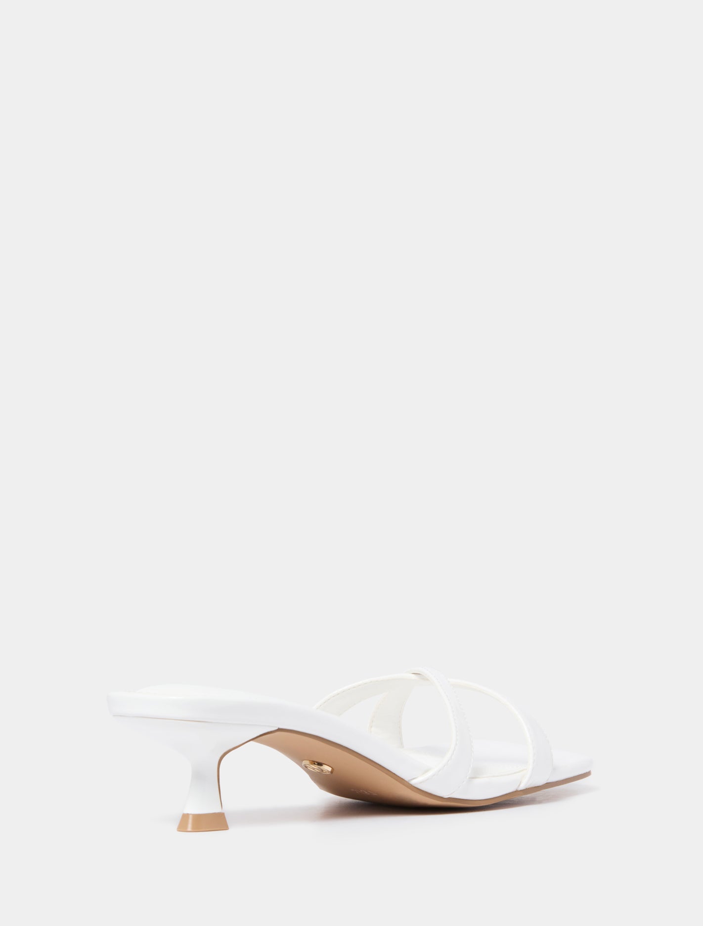 Saskia Crossover Strap Heeled Mule Forever New