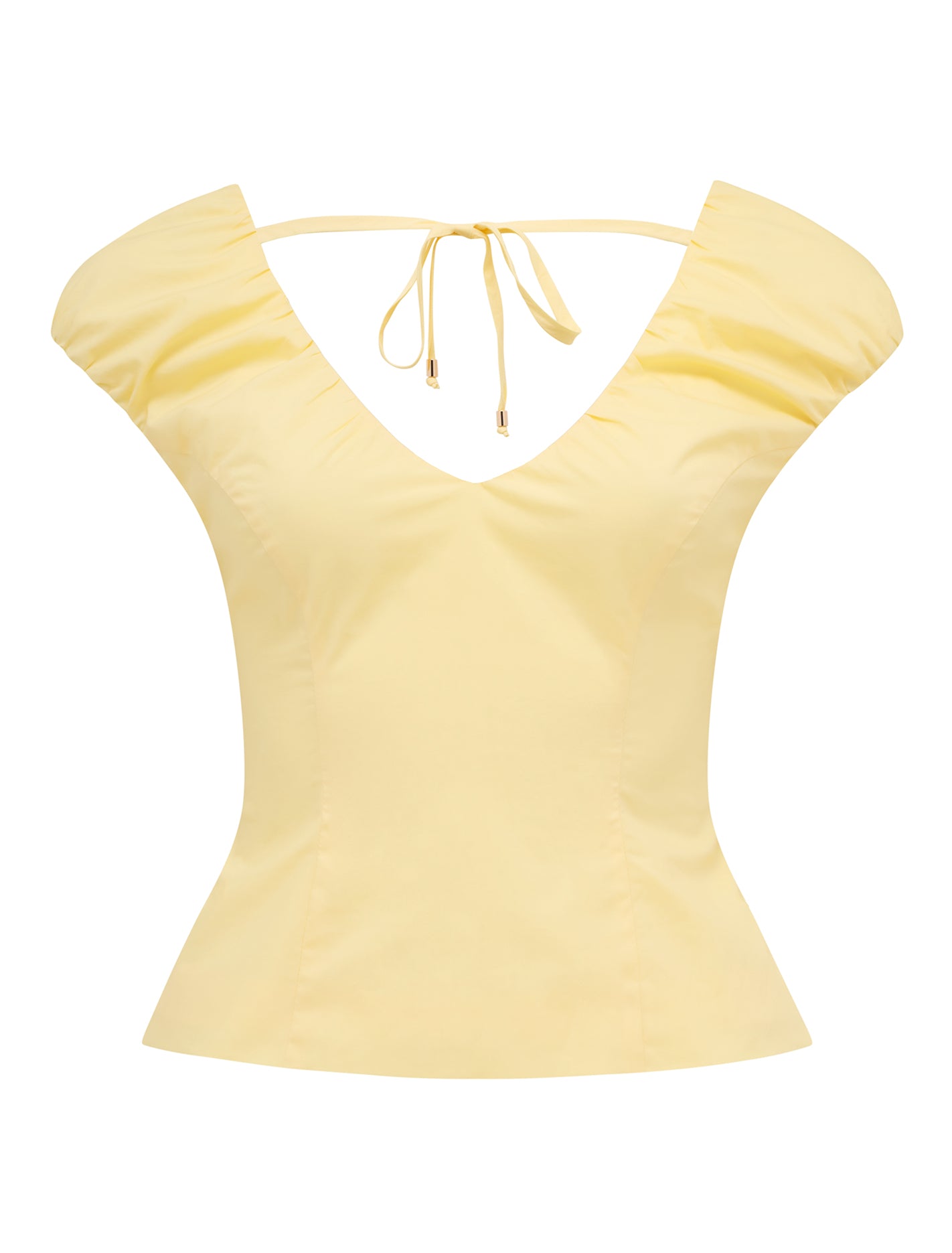 Mira V Neck Top Spring Daffodil Forever New
