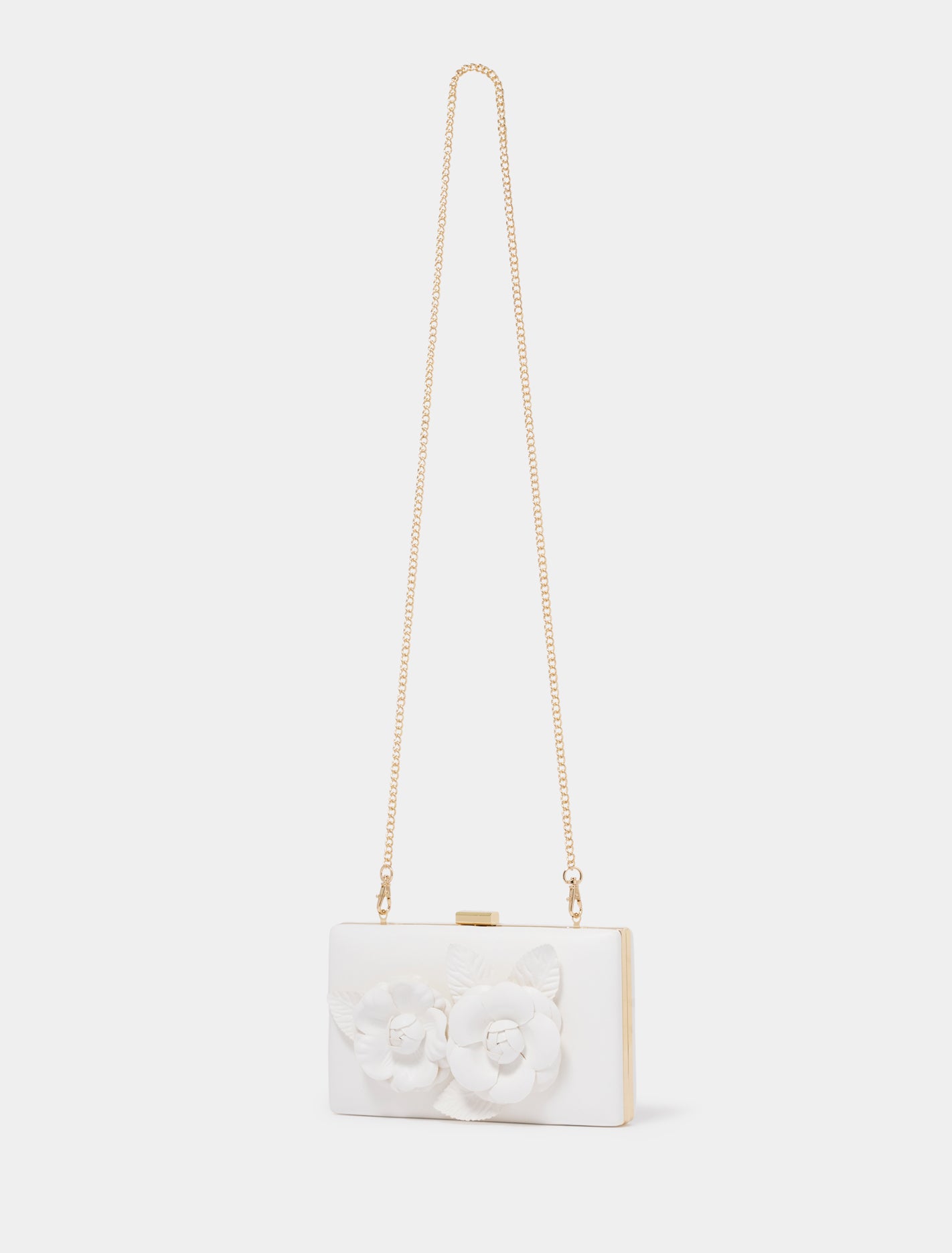 Gianna Flower Hardcase Clutch Forever New