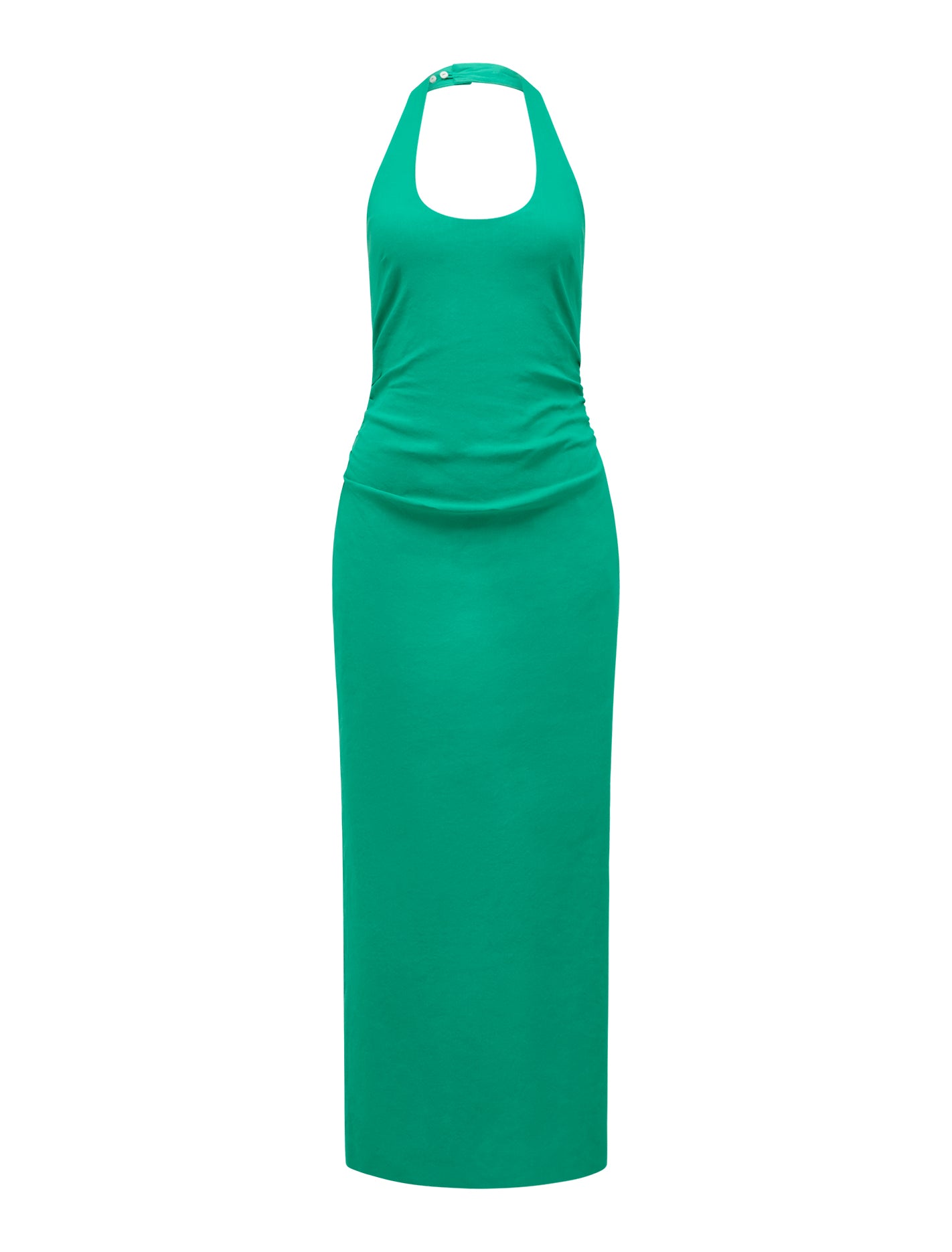 Esmee U-Neck Stretch Linen Midi Dress Forever New