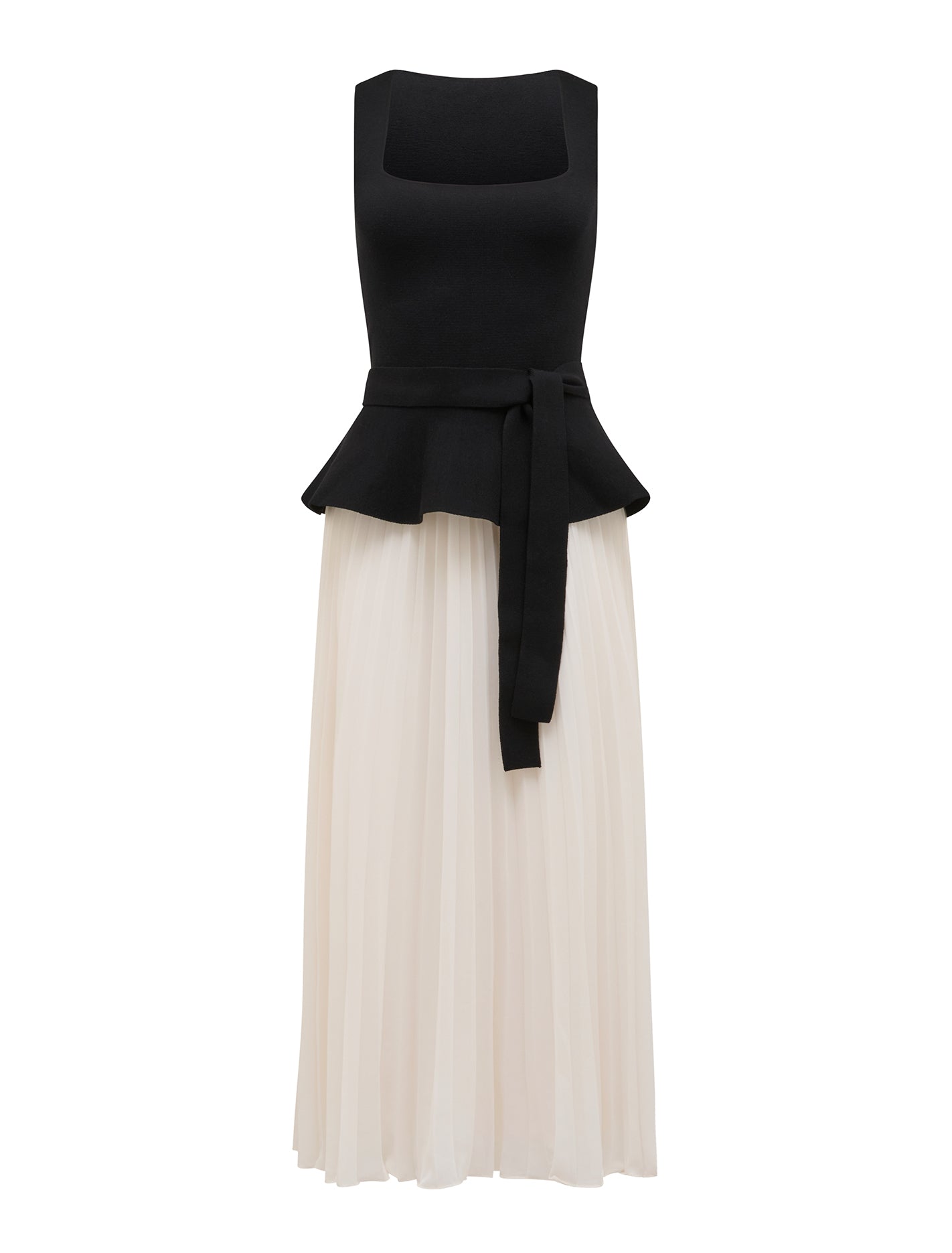 Peony Pleat Mixed Dress Forever New